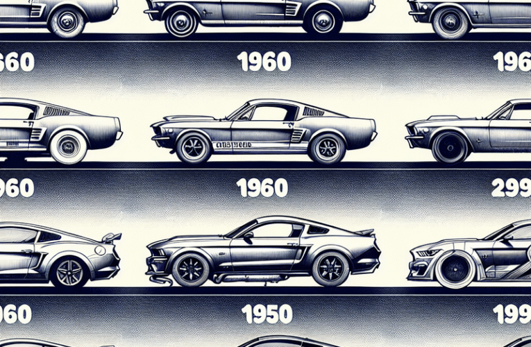 Historia i rozwój modelu Ford Mustang od lat 60.