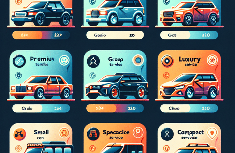 Kryteria dla różnych kategorii pojazdów oferowanych przez Bolt