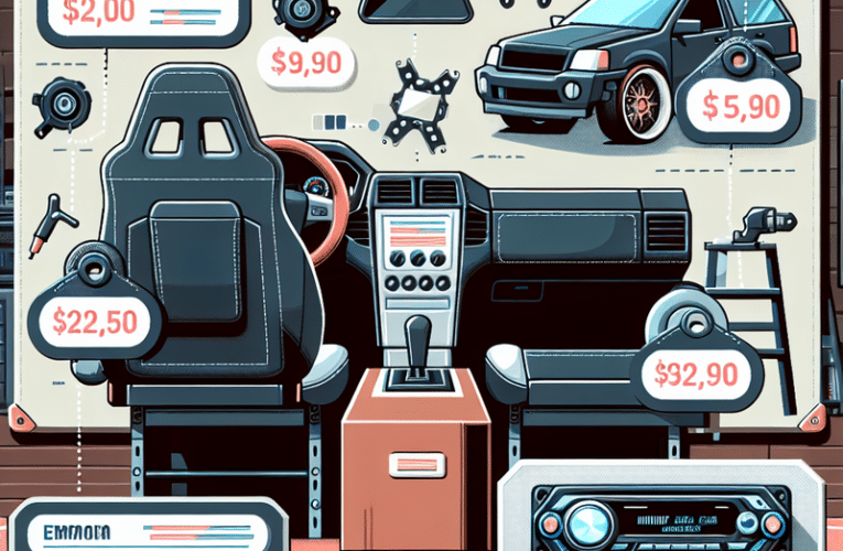 Tuning wnętrza auta w Gołańczu: najpopularniejsze modyfikacje i ich koszty