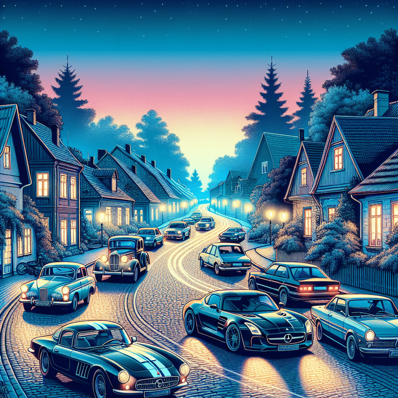 litewskie strony z samochodami