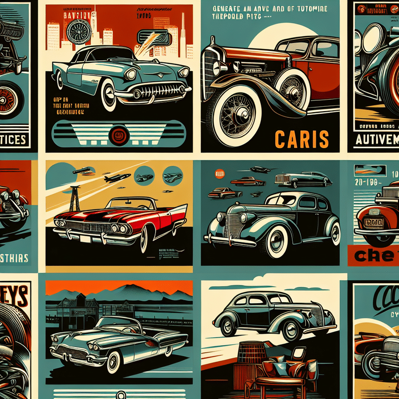 plakaty motoryzacyjne