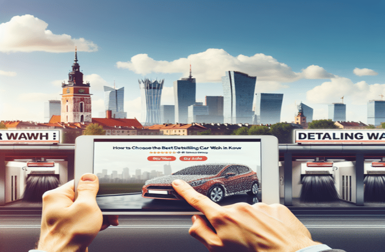 Jak wybrać najlepszą myjnię detailingową w Krakowie – kluczowe wskazówki i porady